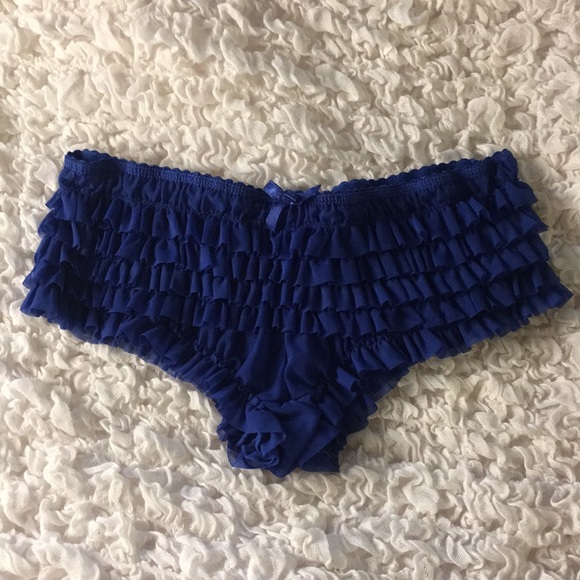 Royal Blue Ruffle Rumba Panties - Picture 5 of 5